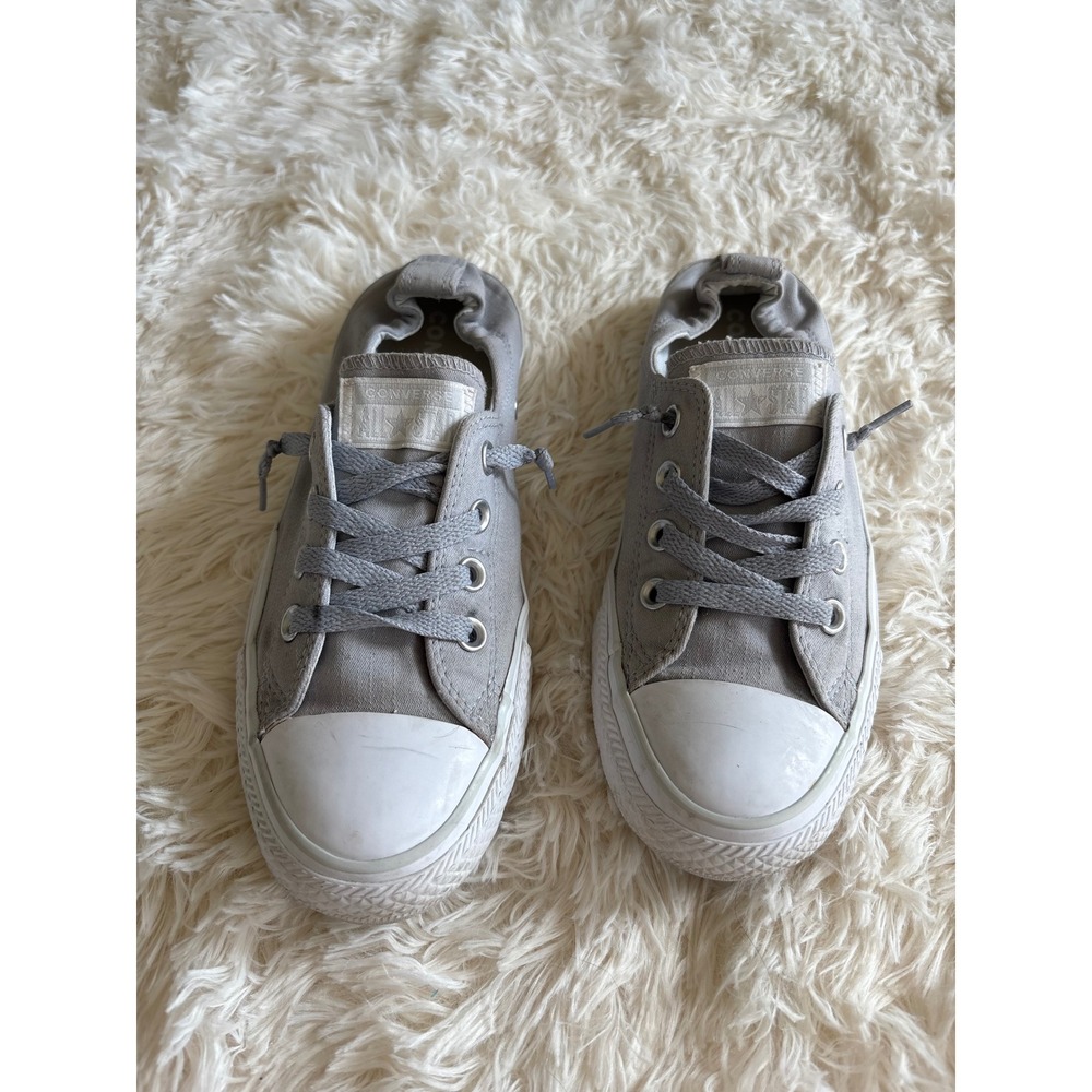 Converse Chuck Taylor All Star Shoreline Gray Slip-On Low Top Sneakers Women's 7
